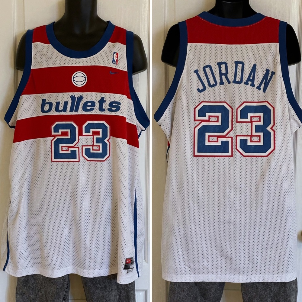 Michael Jordan Washington Bullets 2002/03 throwback game issued jersey, 2XL